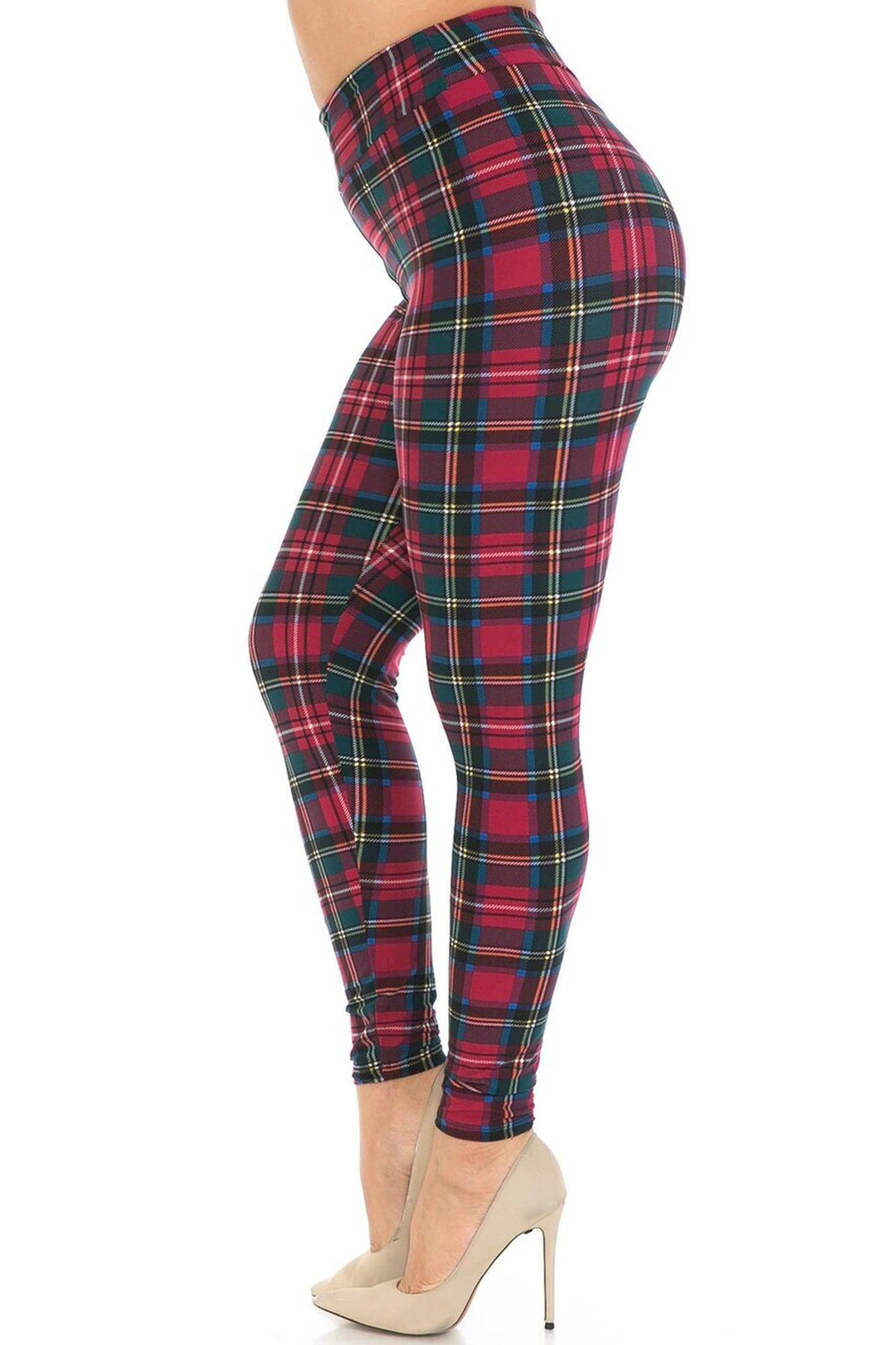 Buttery Smooth Modish Plaid High Waisted Leggings