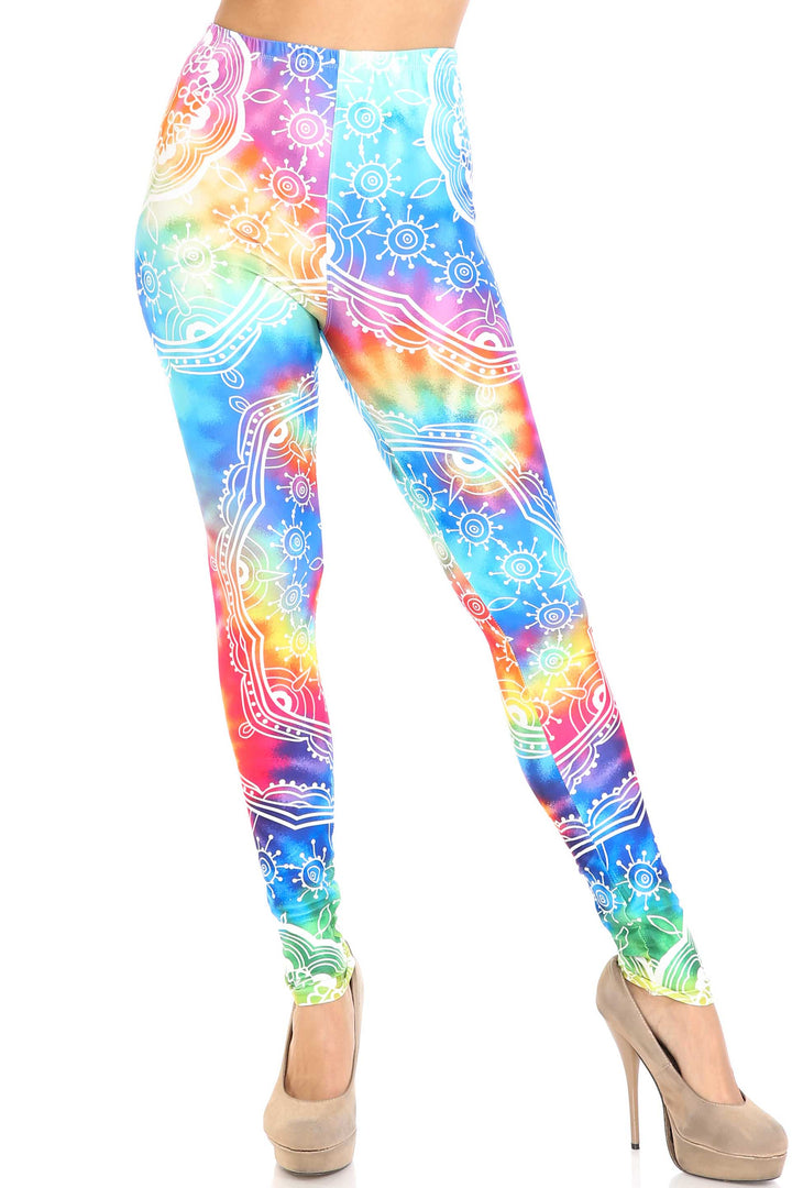 Creamy Soft California Tie Dye Leggings - By USA Fashion