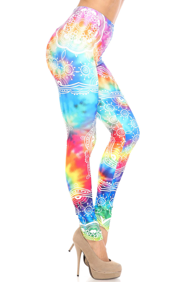 Creamy Soft California Tie Dye Leggings - By USA Fashion