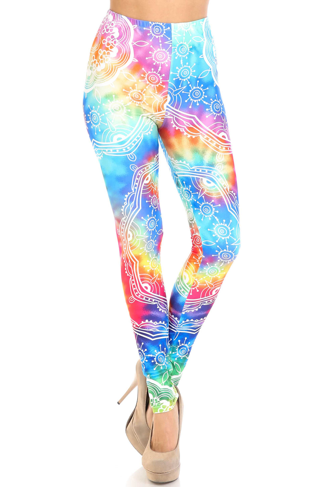 Creamy Soft California Tie Dye Leggings - By USA Fashion