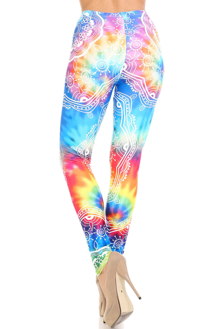 Creamy Soft California Tie Dye Leggings - By USA Fashion