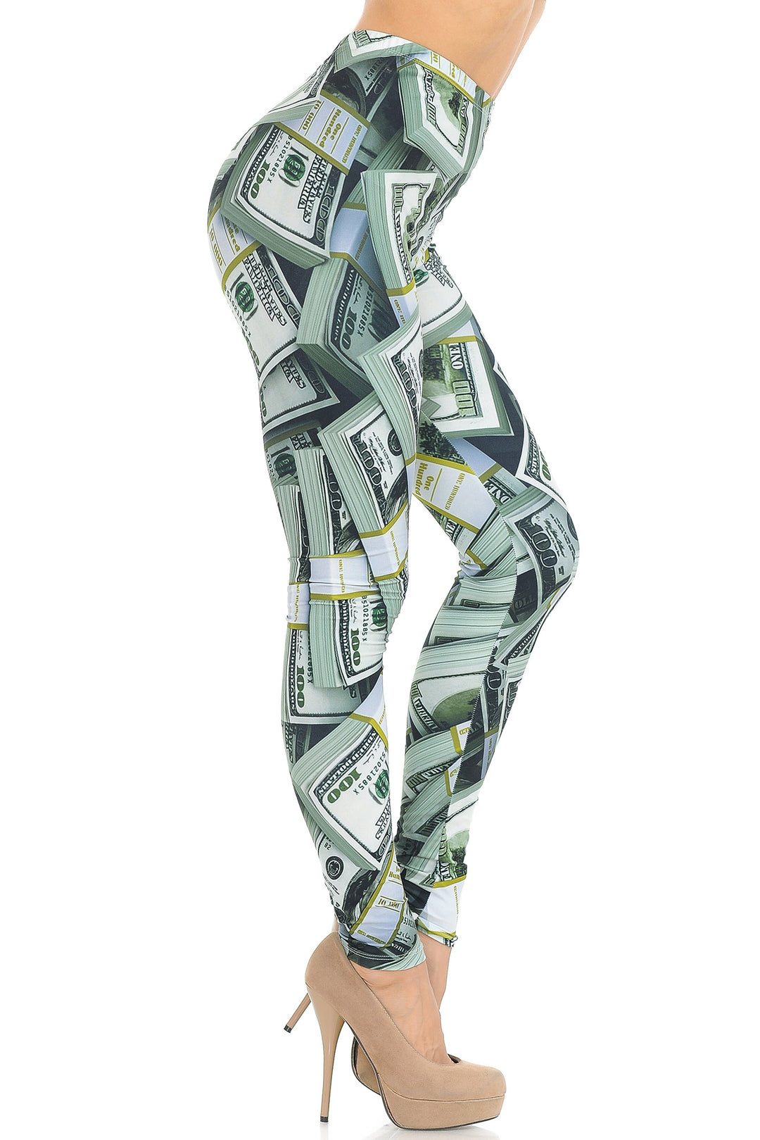 Creamy Soft Cash Money Leggings - USA Fashion