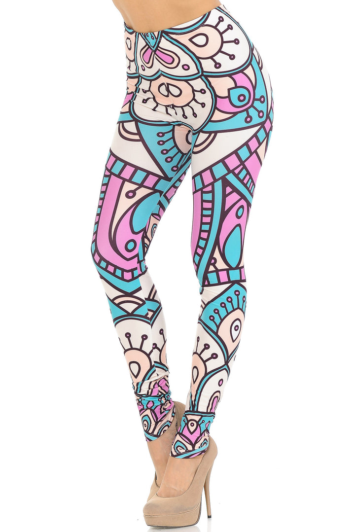 Creamy Soft Cute Mandala Leggings - USA Fashion