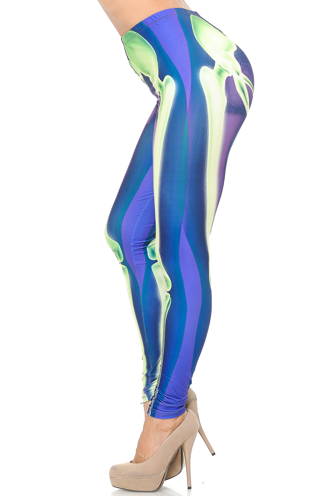 Creamy Soft Chernobyl Skeleton Bones Leggings - USA Fashion