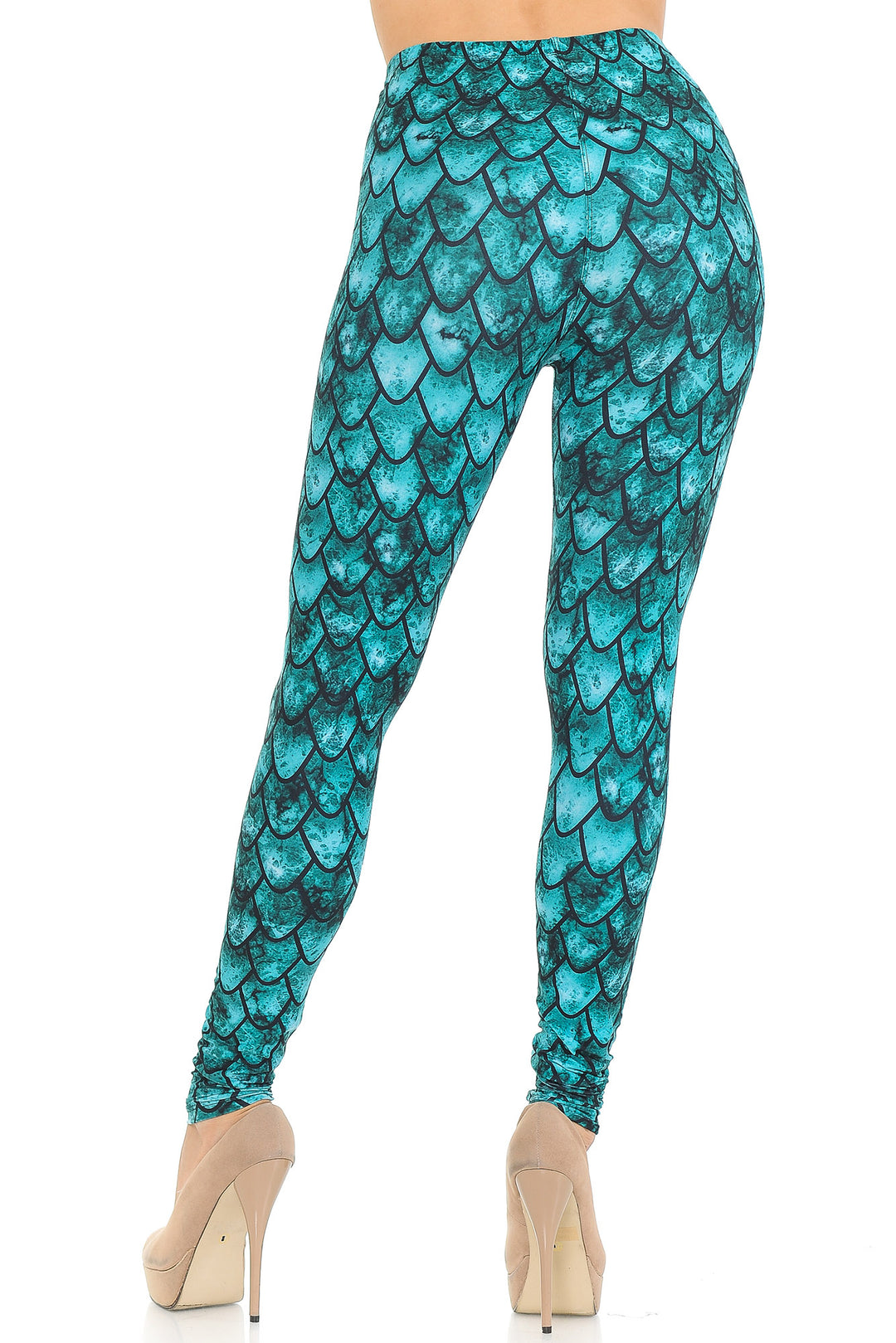 Creamy Soft Green Dragon Leggings - USA Fashion
