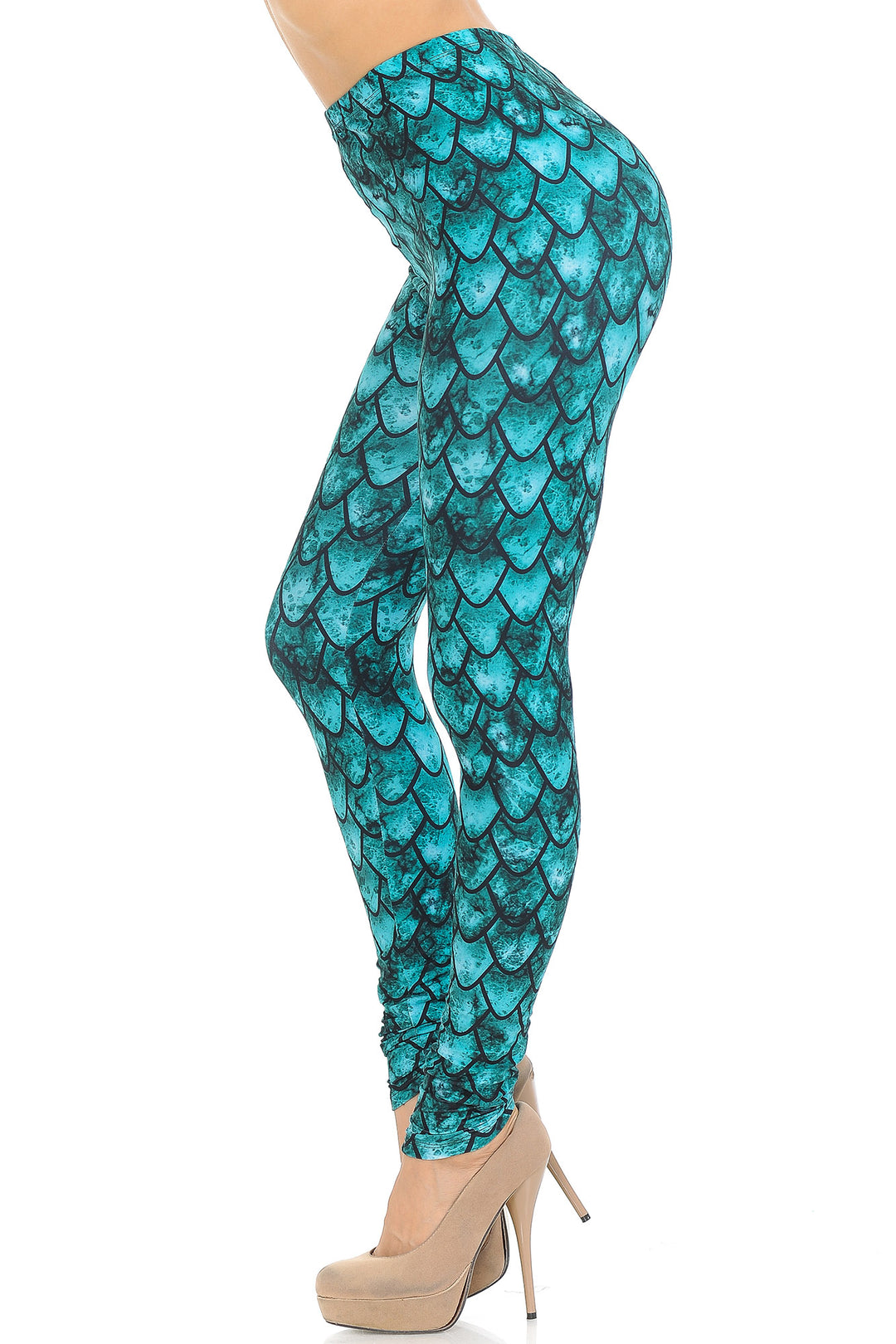 Creamy Soft Green Dragon Leggings - USA Fashion