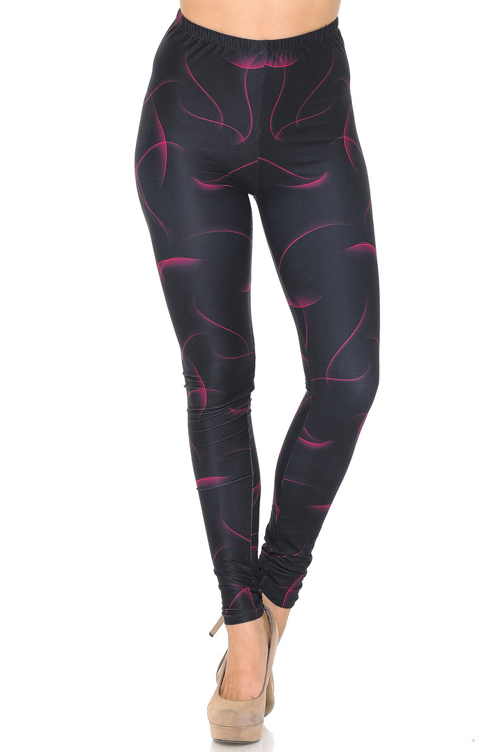 Creamy Soft Fuchsia Mist Leggings - USA Fashion