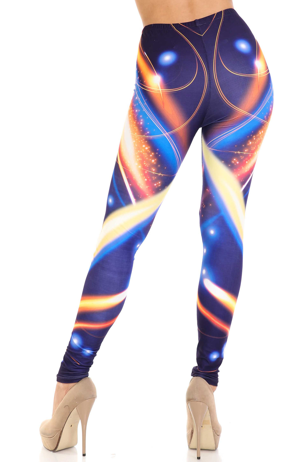 Creamy Soft Psychedelic Contour Leggings - By USA Fashion