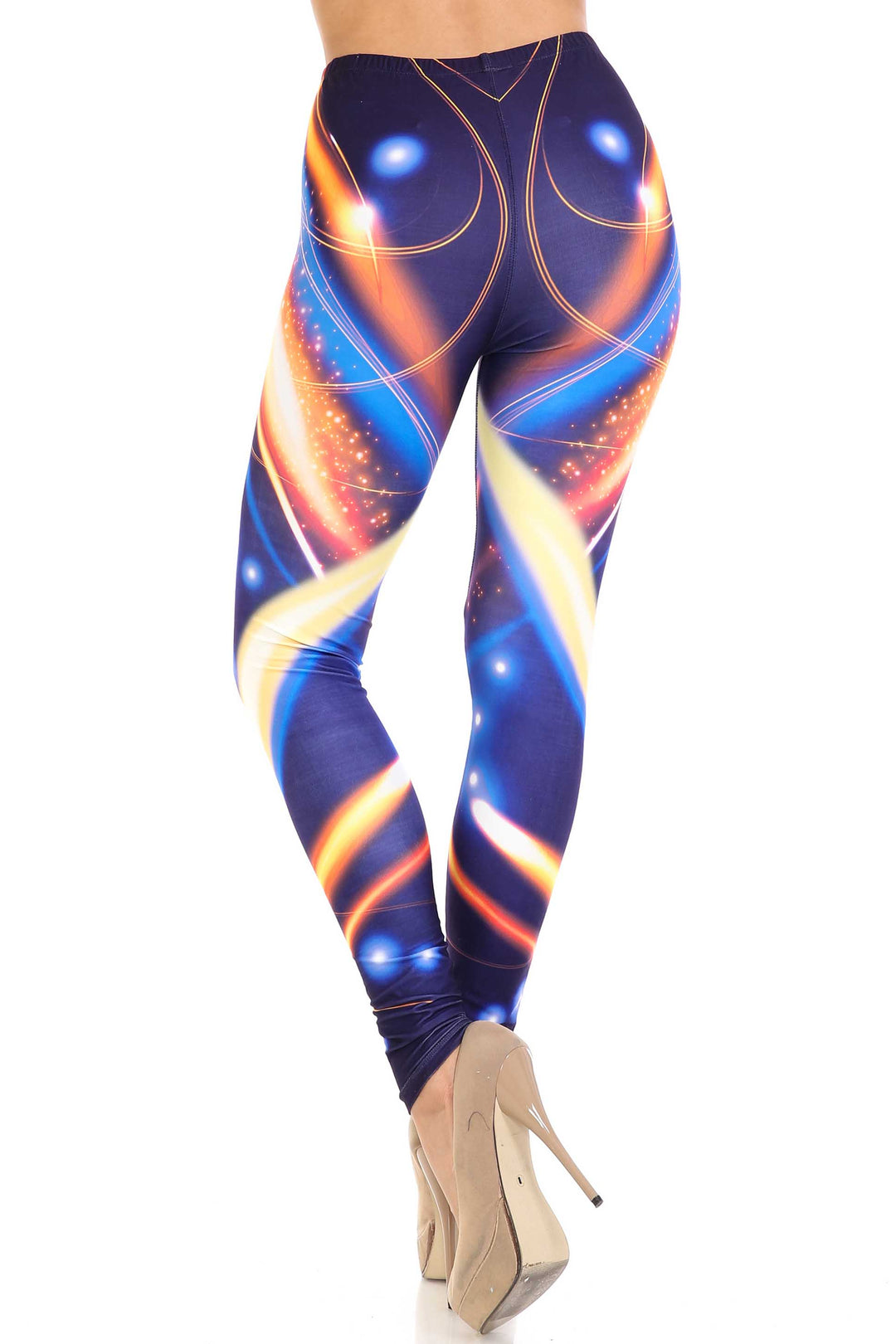 Creamy Soft Psychedelic Contour Leggings - By USA Fashion