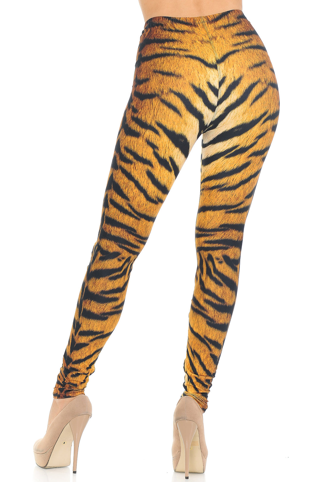 Creamy Soft Tiger Print Extra Small Leggings - USA Fashion