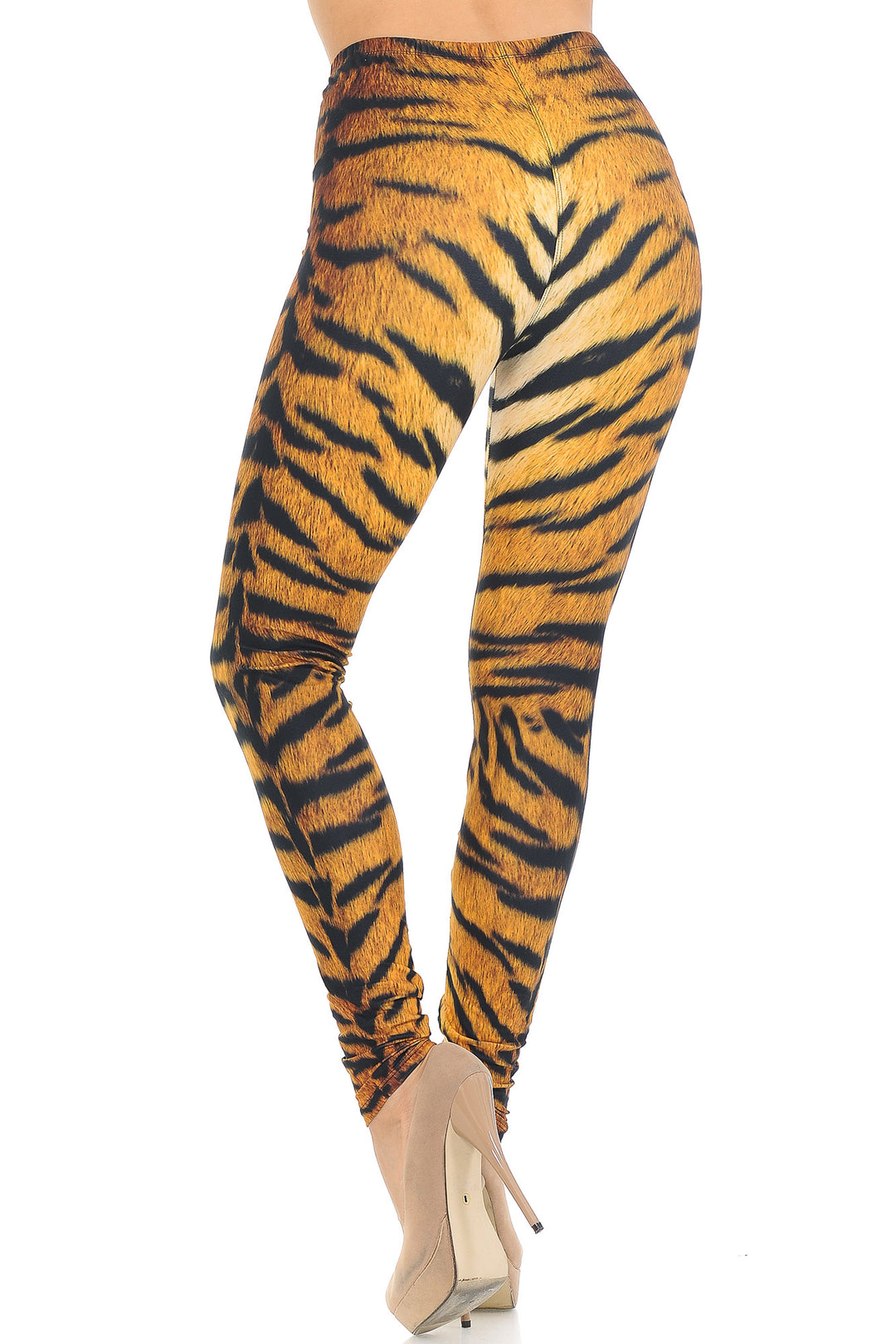 Creamy Soft Tiger Print Extra Small Leggings - USA Fashion