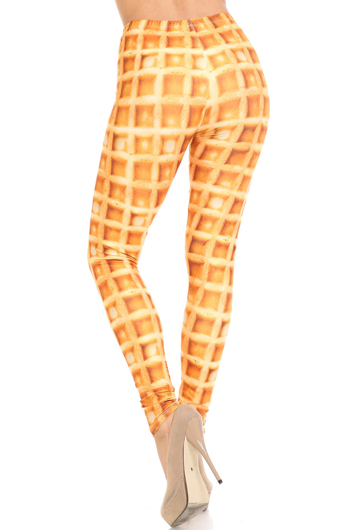 Creamy Soft Waffle Leggings - By USA Fashion