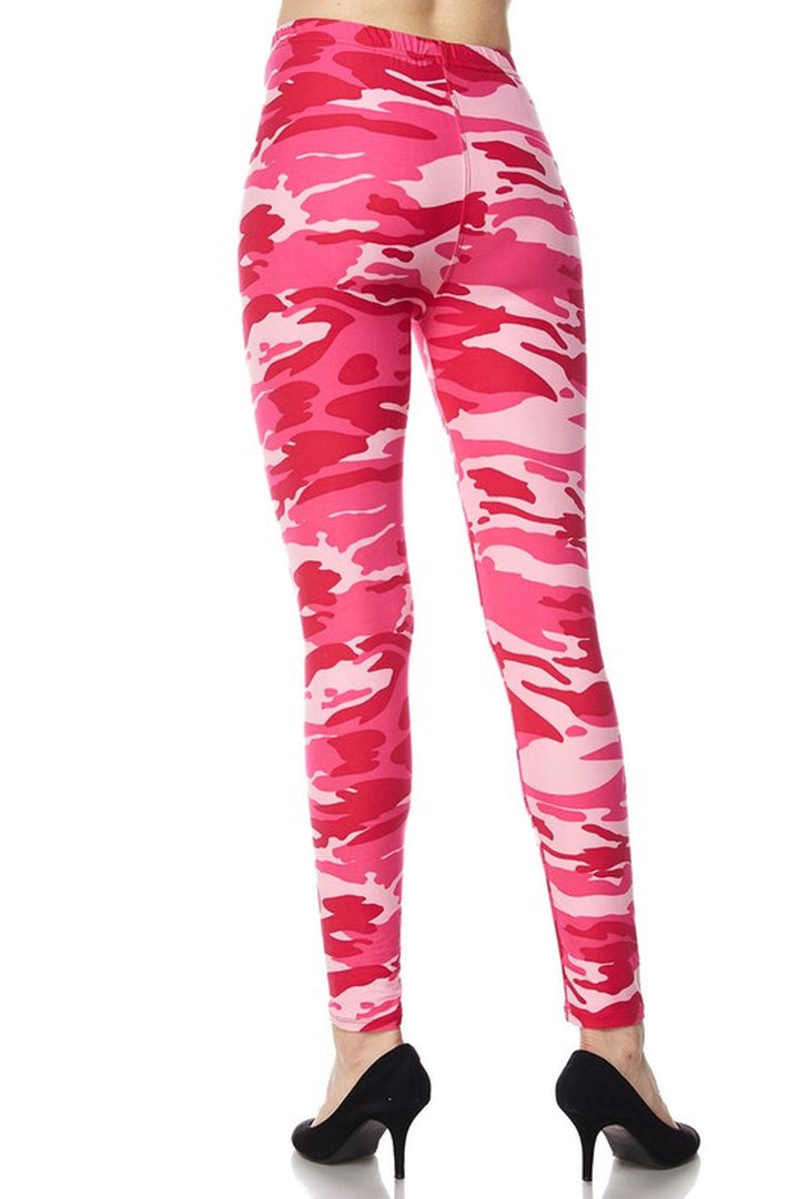 Buttery Smooth Pink Camouflage Leggings
