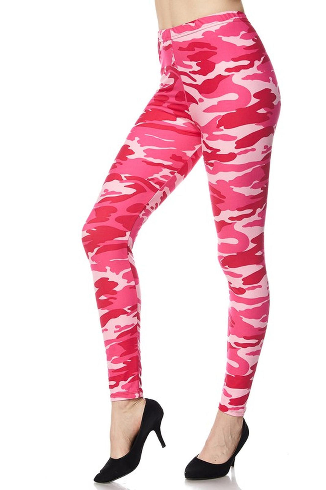 Buttery Smooth Pink Camouflage Leggings
