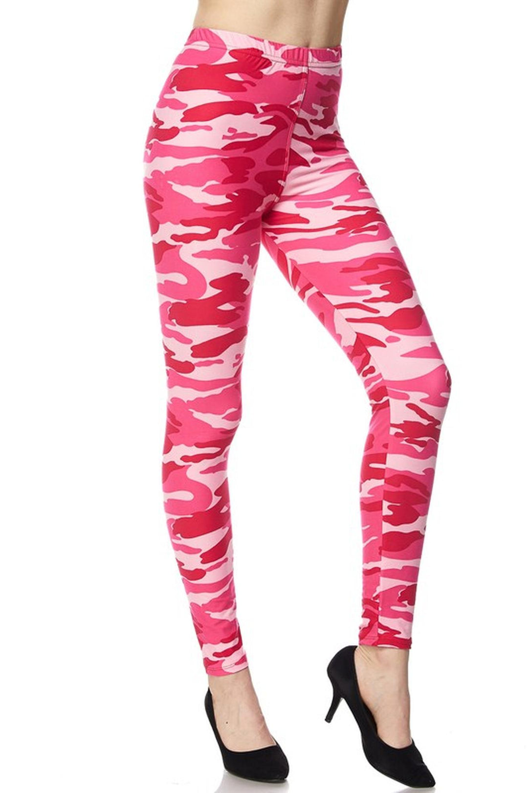 Buttery Smooth Pink Camouflage Leggings