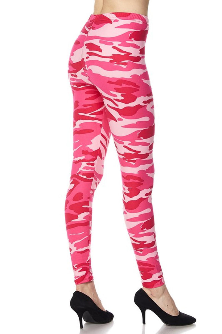 Buttery Smooth Pink Camouflage Leggings