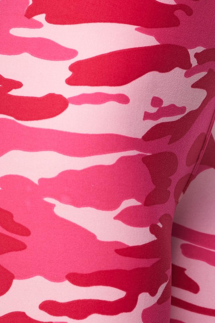 Buttery Smooth Pink Camouflage Leggings