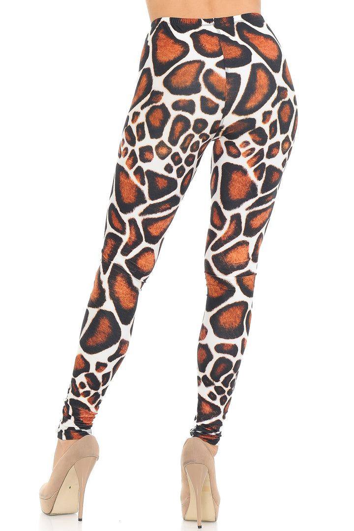 Creamy Soft Giraffe Print Leggings - USA Fashion