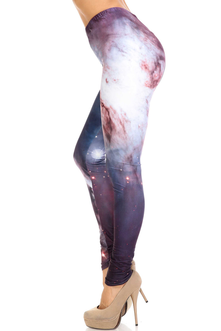 Creamy Soft Black Galaxy Leggings - USA Fashion