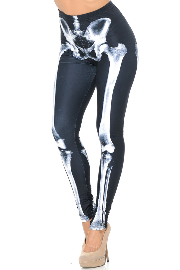 Creamy Soft X-Ray Skeleton Bones Leggings - USA Fashion