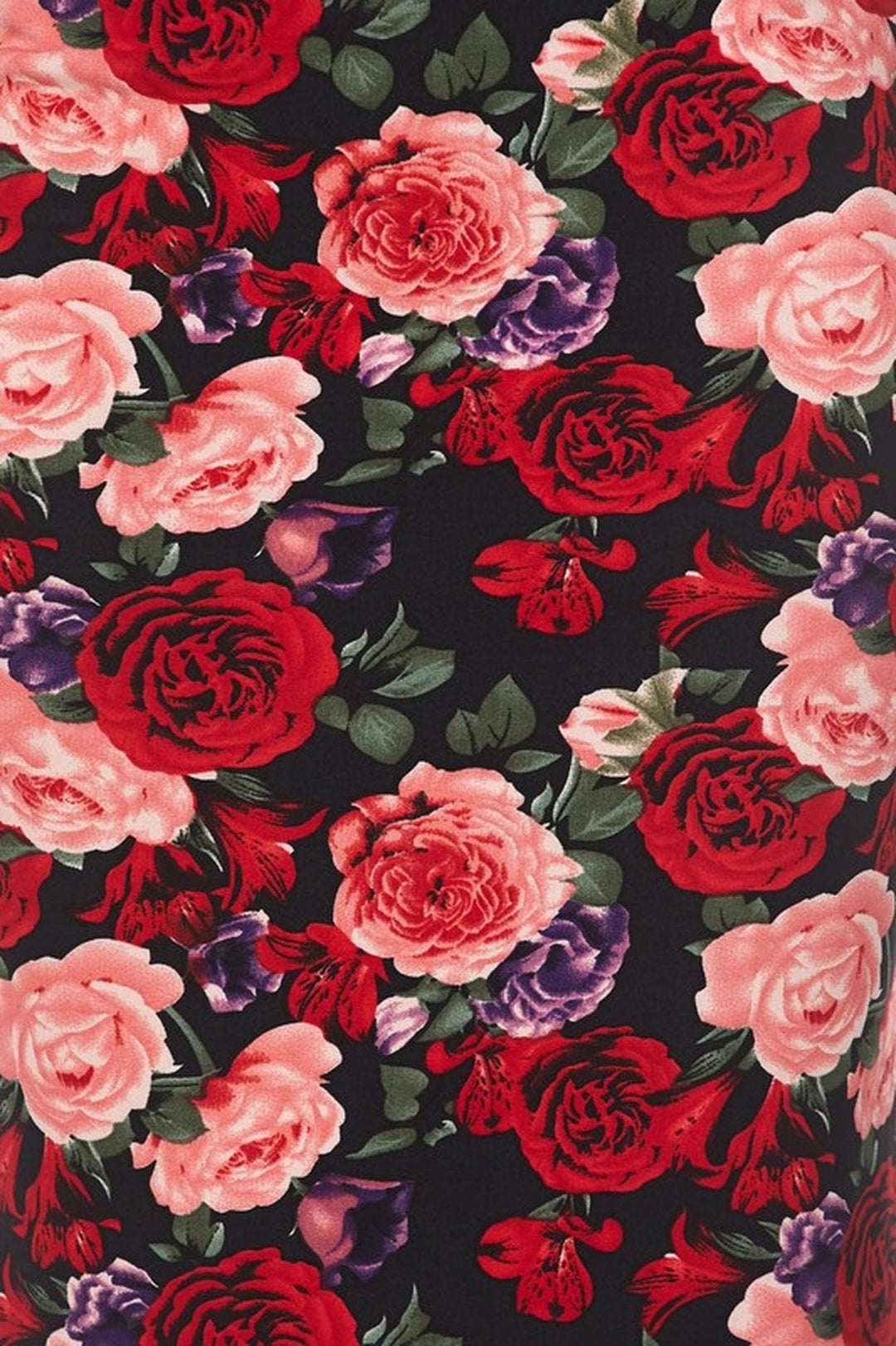 Silky Soft Scuba Vivid Rose Pencil Skirt