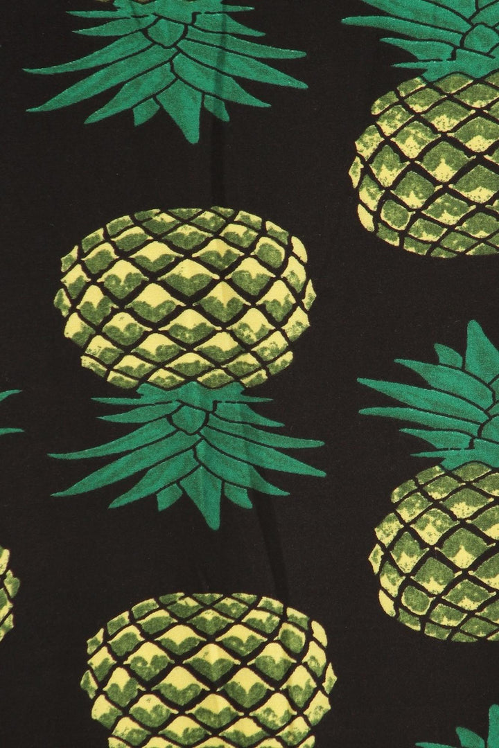 Buttery Soft Green Pineapple Maxi Skirt