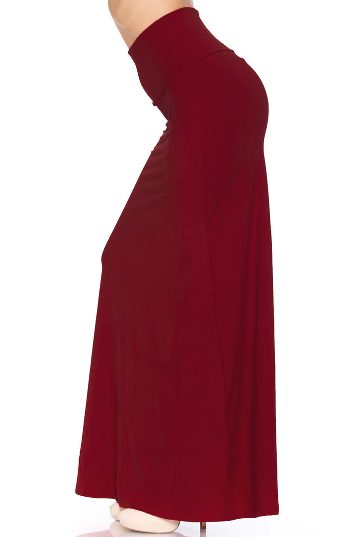 Buttery Smooth Basic Black Plus Size Maxi Skirt