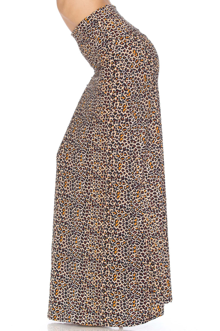 Buttery Soft Savage Leopard Plus Size Maxi Skirt