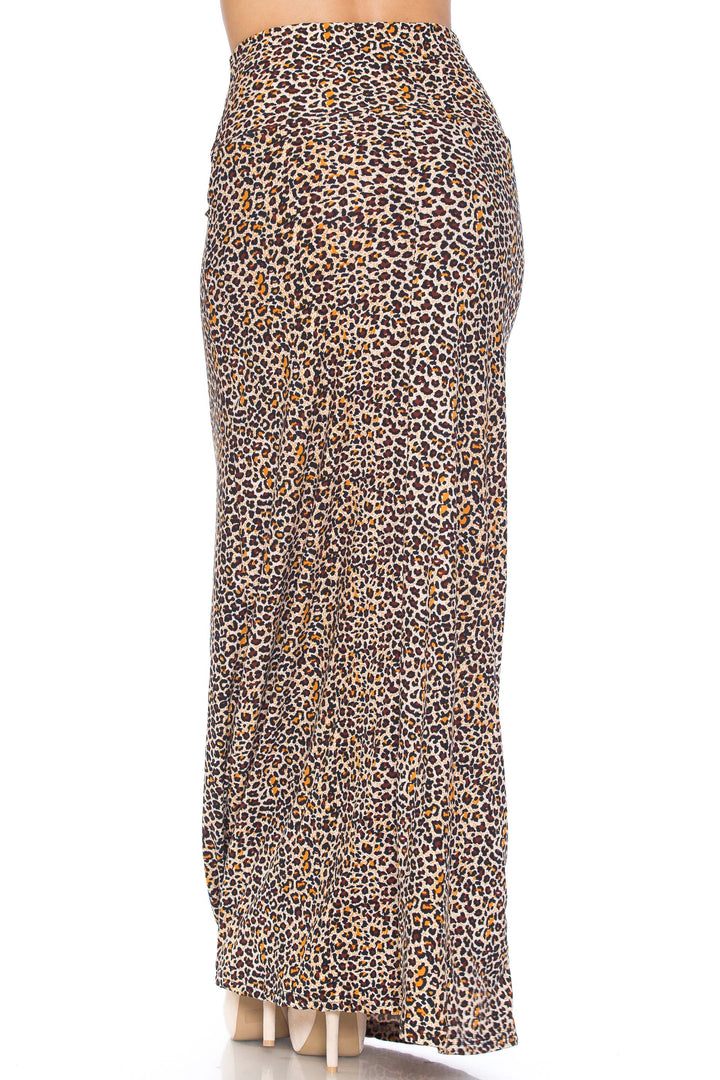 Buttery Soft Savage Leopard Plus Size Maxi Skirt