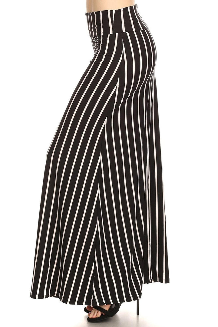 Buttery Soft Black Pinstripe Maxi Skirt