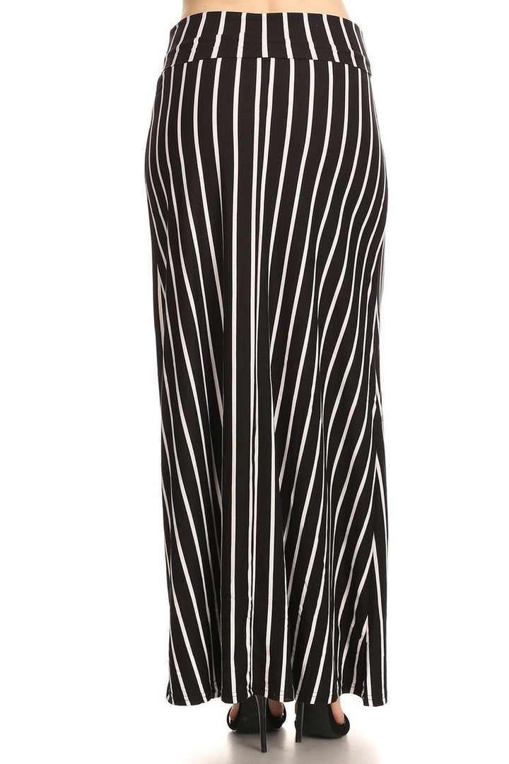 Buttery Soft Black Pinstripe Maxi Skirt
