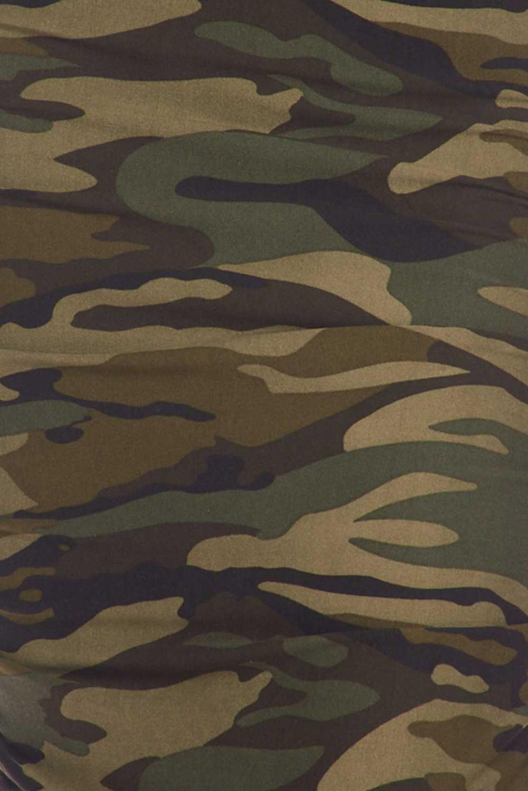 Buttery Soft Green Camouflage Pencil Skirt