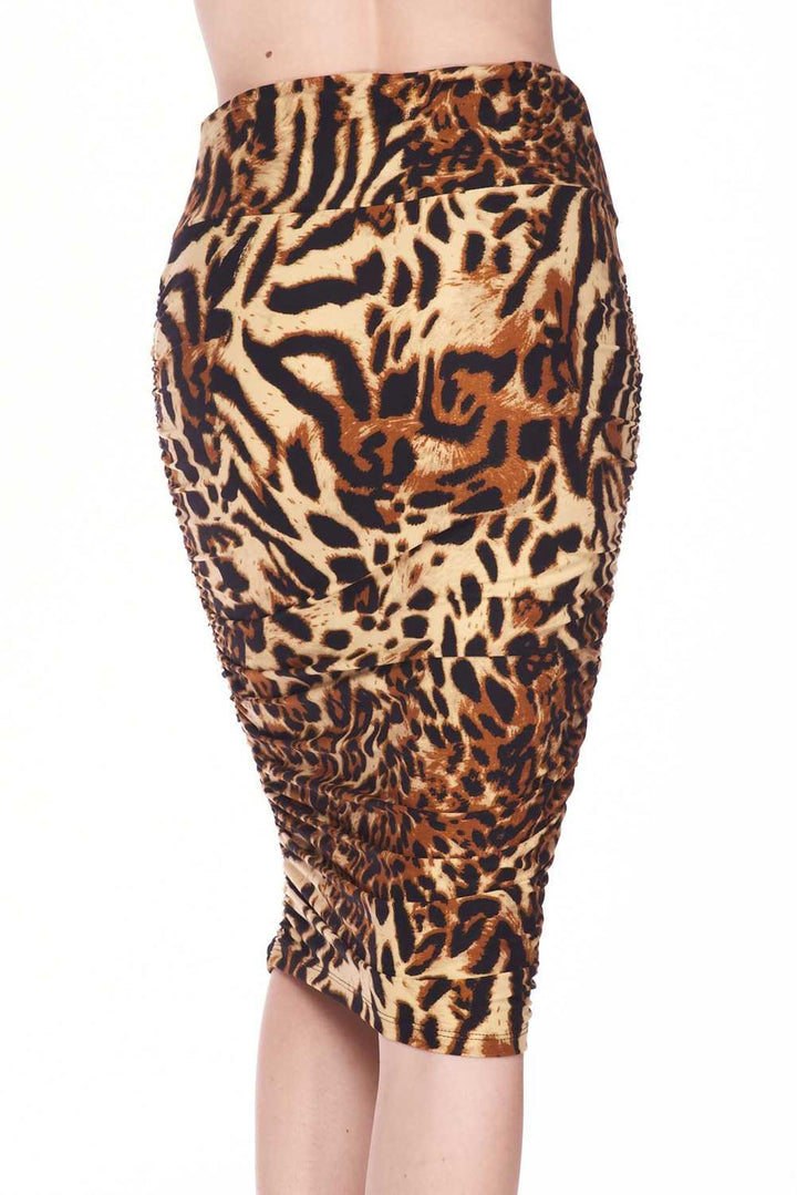 Buttery Soft Predator Leopard Pencil Skirt
