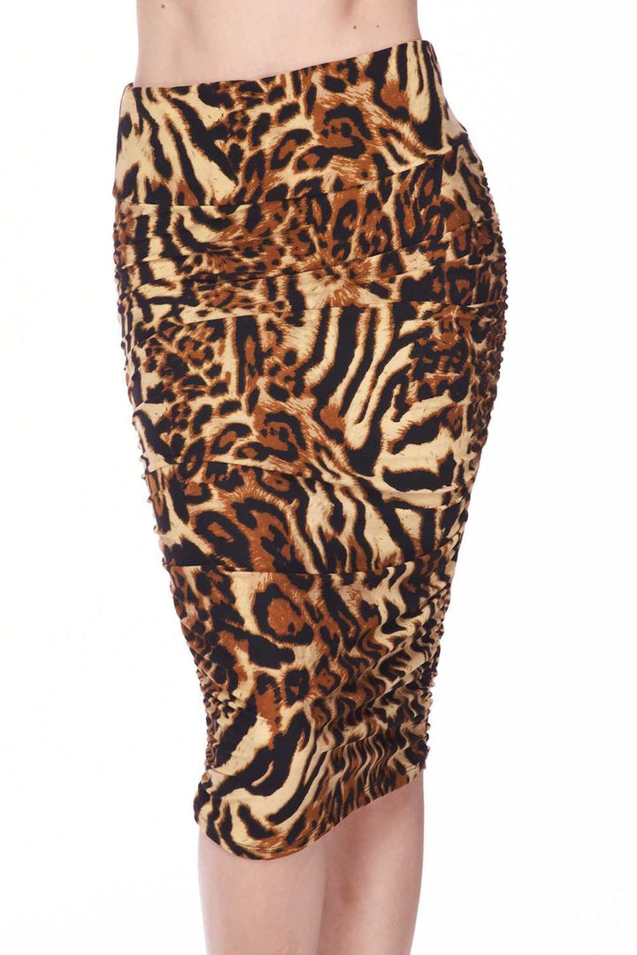 Buttery Soft Predator Leopard Pencil Skirt