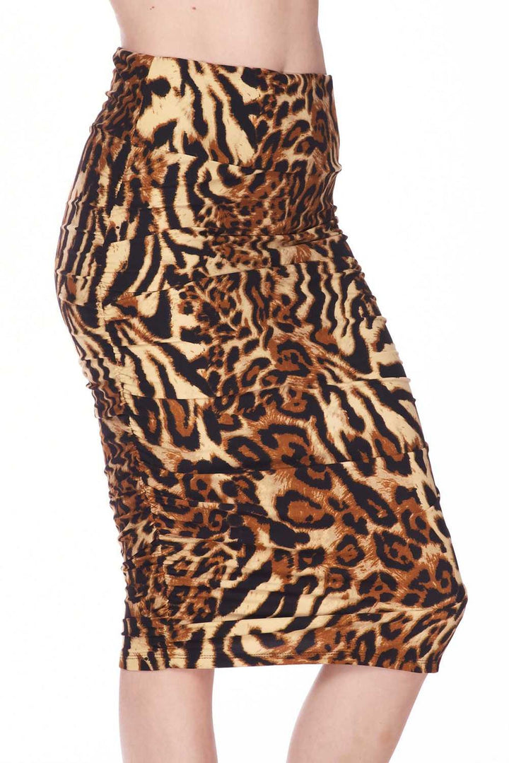 Buttery Soft Predator Leopard Pencil Skirt