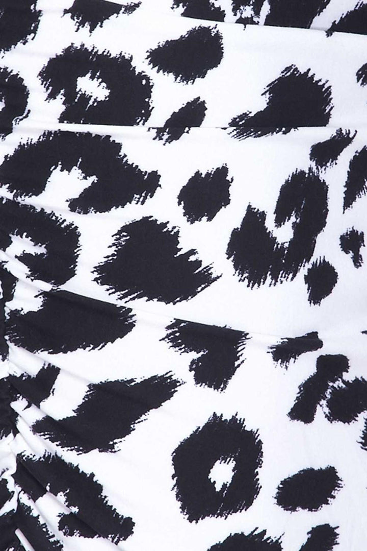 Buttery Soft Ivory Spotted Leopard Pencil Skirt