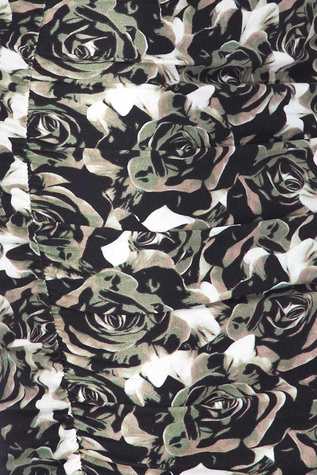 Buttery Soft Olive Rose Pencil Skirt