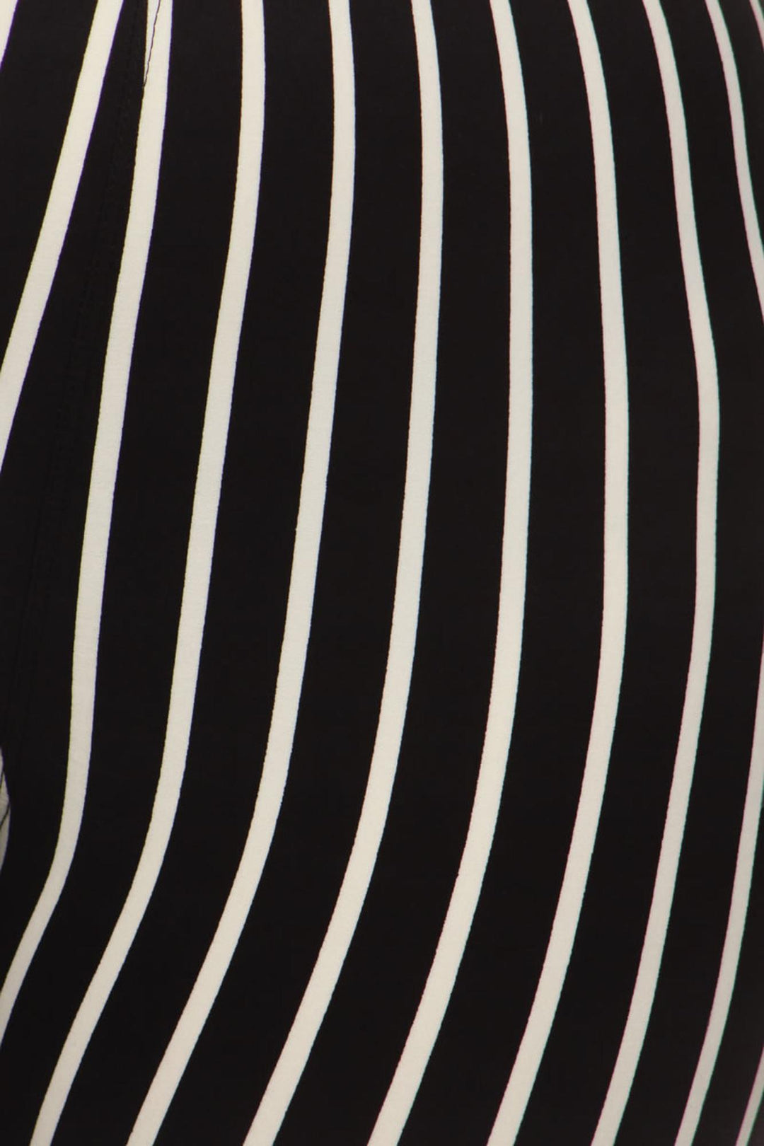 Buttery Smooth Vertical Black Pinstripe Plus Size Leggings