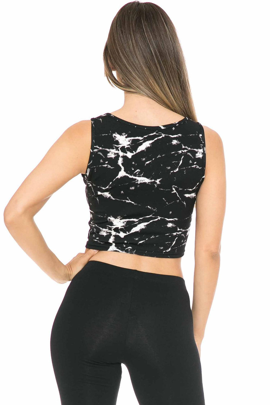 Marble Sport Crop Top
