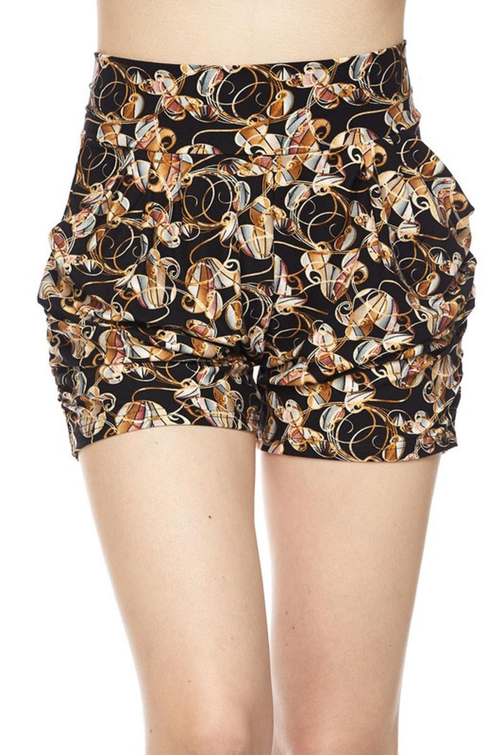 Buttery Soft Amber Petal Harem Shorts