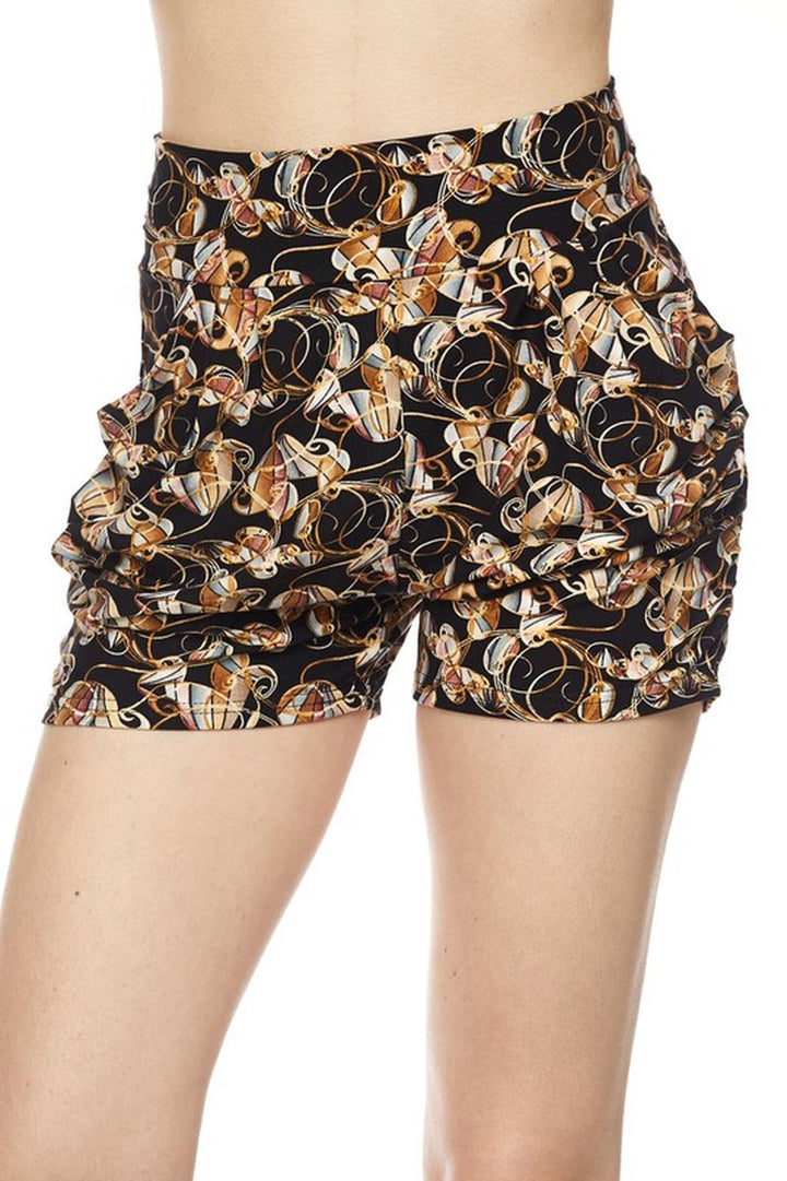 Buttery Soft Amber Petal Harem Shorts