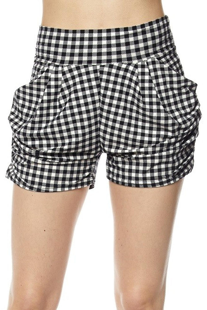 Buttery Soft Mini Squares Harem Shorts