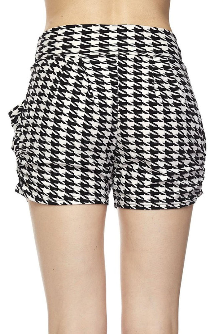Buttery Soft Houndstooth Harem Shorts