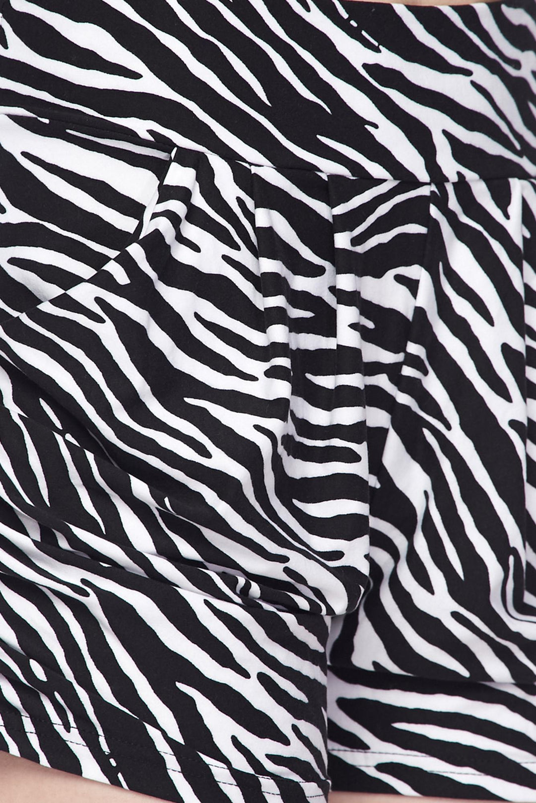 Buttery Soft Zebra Print Harem Shorts