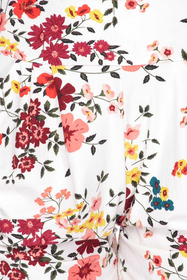 Buttery Soft Fresh Spring Floral Plus Size Harem Shorts