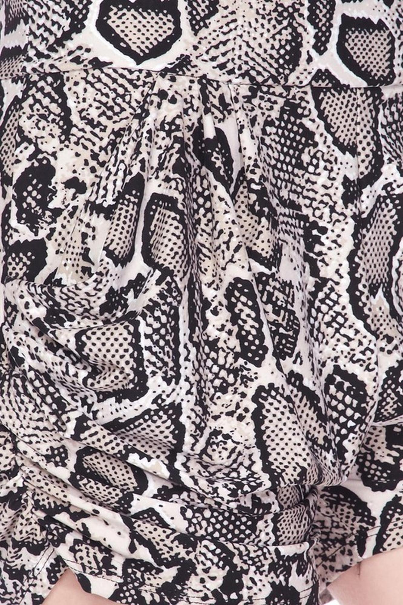 Buttery Soft Beige Boa Snakeskin Plus Size Harem Shorts