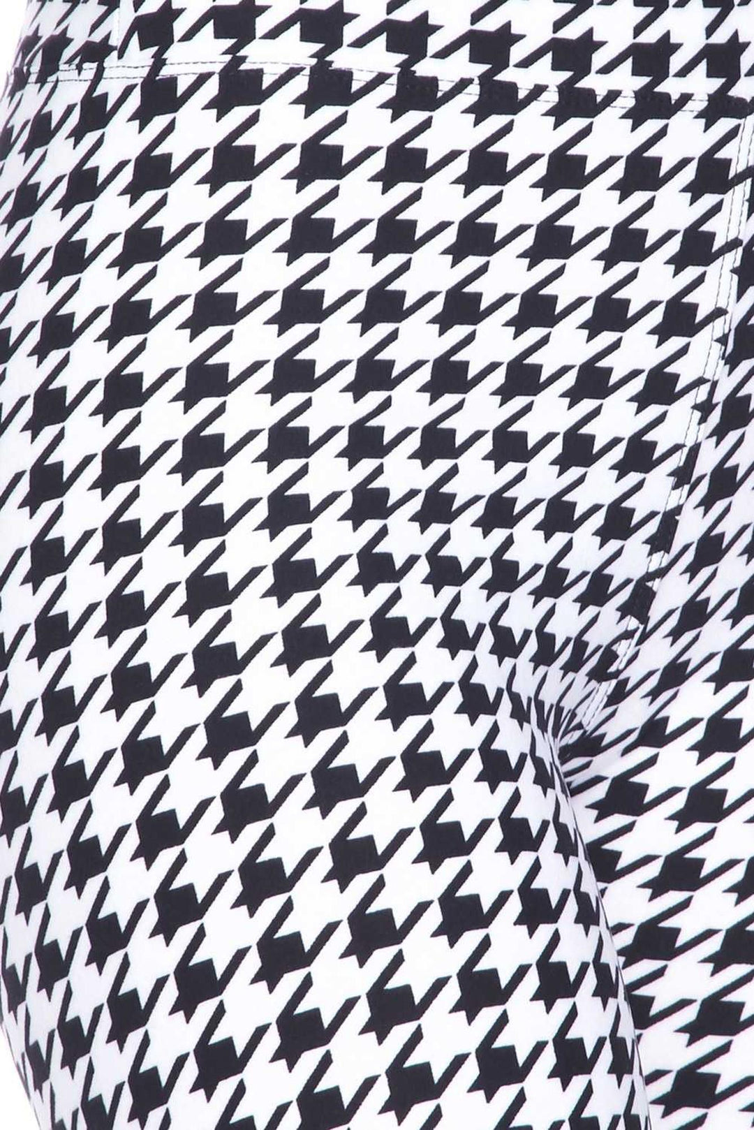 Buttery Soft Houndstooth Biker Shorts - 3 Inch Waist Band