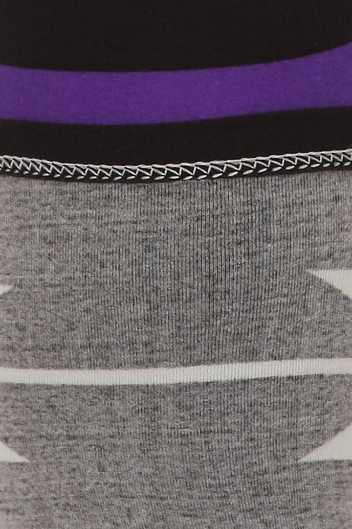 Buttery Soft Purple Azteca Tribal Kids Leggings
