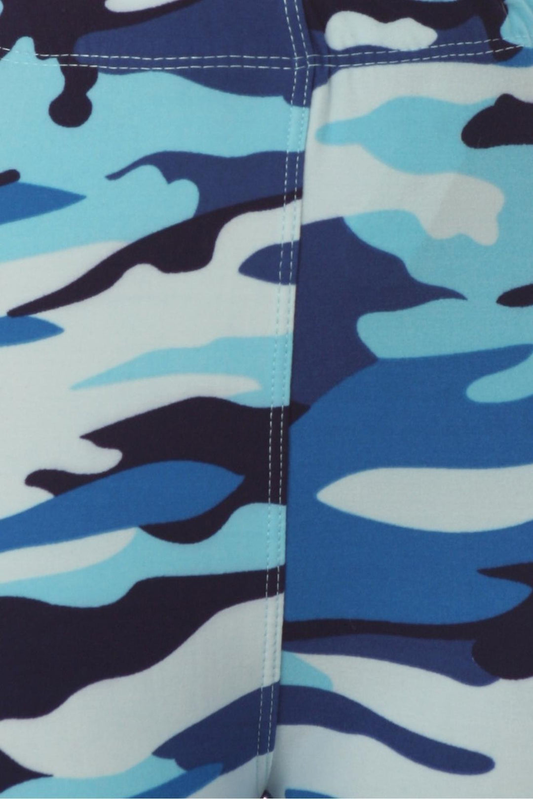 Buttery Soft Blue Camouflage Kids Leggings - EEVEE