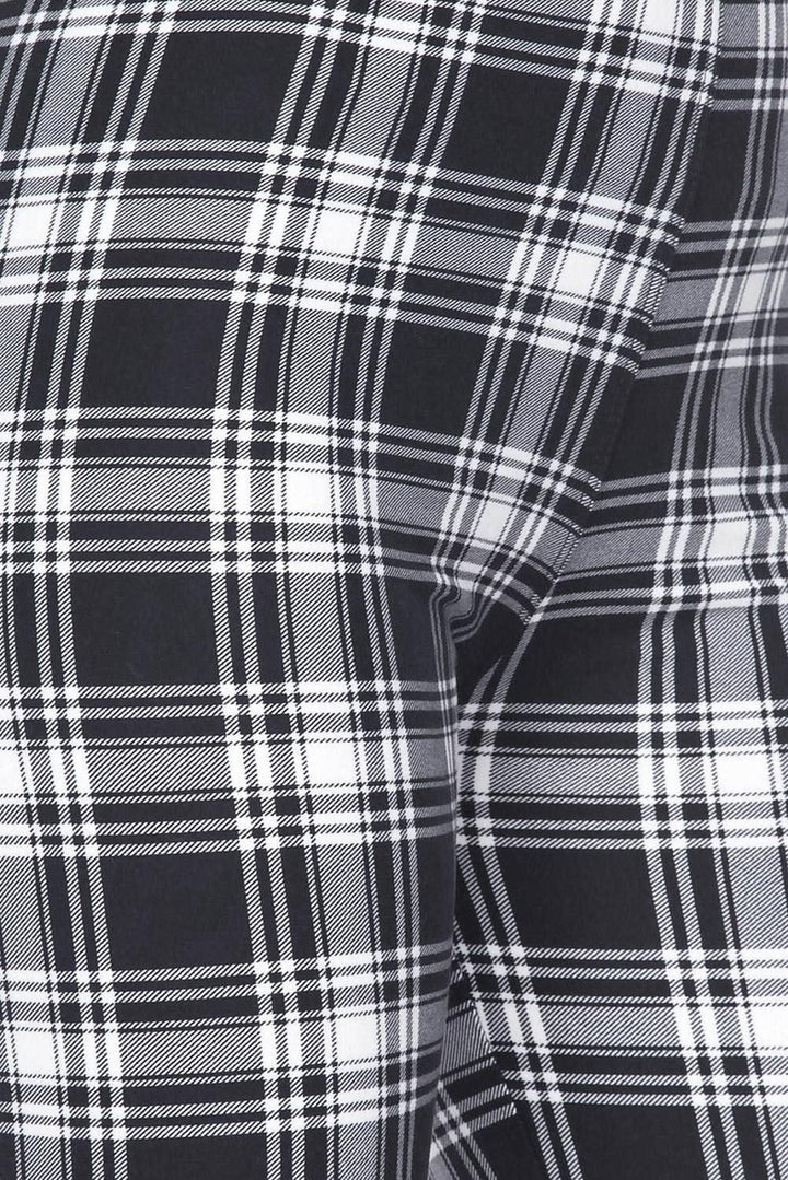 Buttery Soft Monochrome Tartan Plaid Kids Leggings